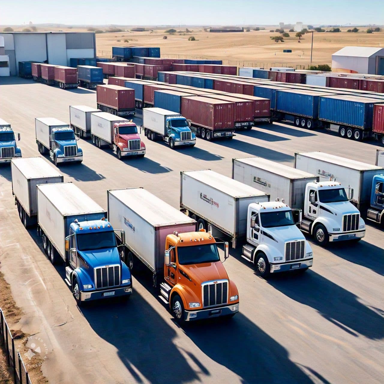 Professional trucking fleet